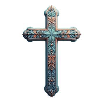 Colorful Religious Cross Design png