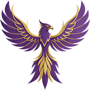 Phoenix character flying through vibrant fiery skies. . png