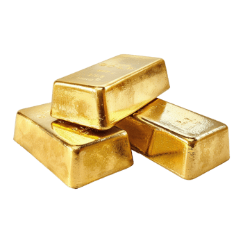 Three Shiny Gold Bars Stacked Together Precious Metal Investment Wealth Luxury png