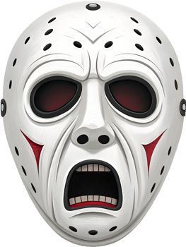 Wicked Halloween Mask Clipart for Spooky Vibes. . png
