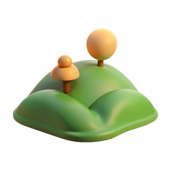 vibrant creative A rolling hills landscape with a single tree, minimalist style, golden hour lighting genuine png