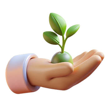 impressive vintage A close-up of a human hand holding a small plant, symbolizing growth and nurturing, soft lighting, minimalist style exclusive png