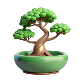 stunning artistic A bonsai tree in a ceramic pot, minimalist and zen, traditional Japanese style professional png