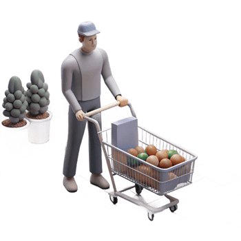 beautiful creative A lone figure scavenging for food in a deserted supermarket, dim lighting, gritty realism style, muted color palette, detailed textures genuine png