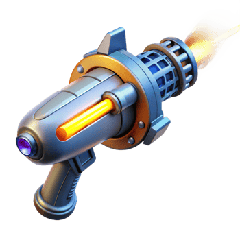 elegant classic A futuristic weapon firing a beam of energy, powerful and destructive, sci-fi style 4K png
