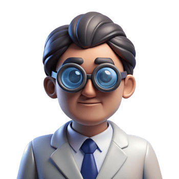 stunning rustic Portrait of a scientist with intelligent eyes, peering through spectacles, lit by the cool light of a laboratory, in a vintage scientific illustration style authentic png