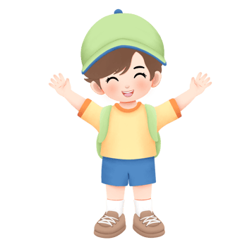 Adventure kid playing outside watercolor illustration happy rising his hands png