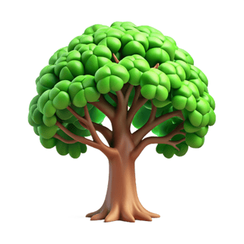 impressive artistic A majestic oak tree with sprawling branches, covered in vibrant green leaves, dappled sunlight, realistic style exclusive png