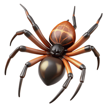 dramatic modern A spider spinning its web, intricate details, macro photography style genuine png