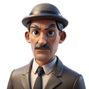 impressive rustic Portrait of a man with a stern expression and a monocle, lit by a single, dramatic light source, in a film noir style original png
