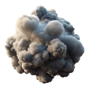 impressive classic A cloud of smoke and dust, swirling and billowing in slow motion, lit by a dramatic, backlighting authentic png