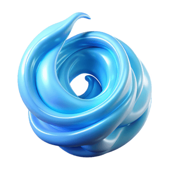 vibrant contemporary A powerful elemental spirit made of swirling water, its form constantly shifting and changing, illuminated by a soft, blue light. Ethereal lighting. Abstract style high resolution png