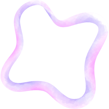 Cute Doodle line watercolor illustration, abstract Shape png