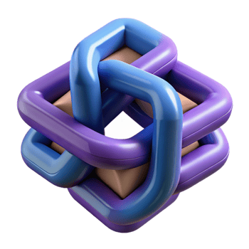 beautiful traditional Interlocking geometric shapes forming a complex, three-dimensional structure, with sharp edges and contrasting colors professional png