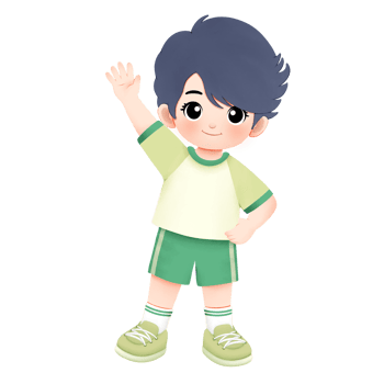 kid exercising activity watercolor illustration, stretching pose png