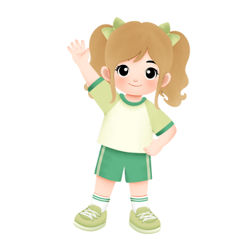 kid exercising activity watercolor illustration, sporty pose png