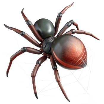 beautiful abstract A close-up of a spider spinning a web, macro photography, detailed process premium png