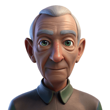 stunning creative Close-up portrait of an elderly man with deep wrinkles and a weathered face, illuminated by a single spotlight from above, in a hyperrealistic style authentic png