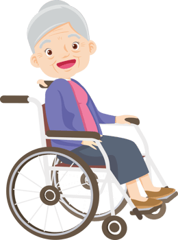 Grandma and I spend happy time together in a nursing home. png