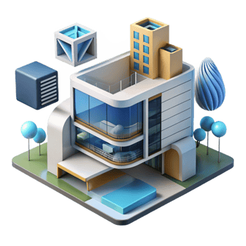elegant minimalist Kinetic architecture, moving facades, interactive elements, responsive design, cutting-edge architecture professional png