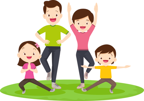 A fun and energetic family yoga session. png