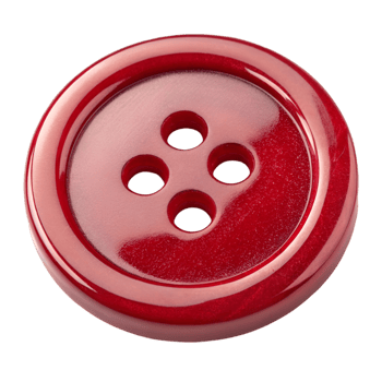 Shiny Red Sewing Button Close-Up png