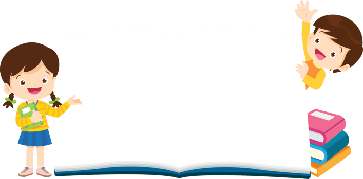 Boys and girls are excited about a big model book. png