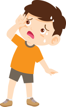 Student with wet hair from pouring water to cool png