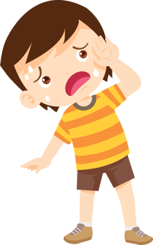 boy sweating while standing in warm weather png