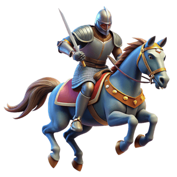 elegant modern A medieval knight on horseback charging into battle, dynamic action, realistic detail, bright sunlight high resolution png