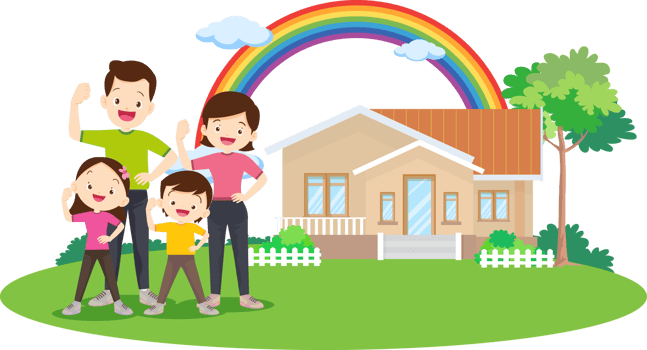 Lovely family having a fun picnic outdoors. png