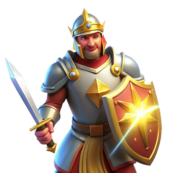 wonderful creative A noble knight in shining armor, wielding a gleaming sword and shield. Heroic, bright lighting. Classical painting style genuine png