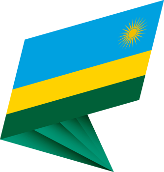 Flag of Rwanda, modern pin flag png