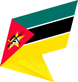 Flag of Mozambique, modern pin flag png