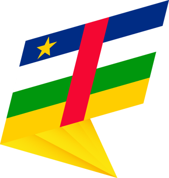 Flag of Central African Republic, modern pin flag png