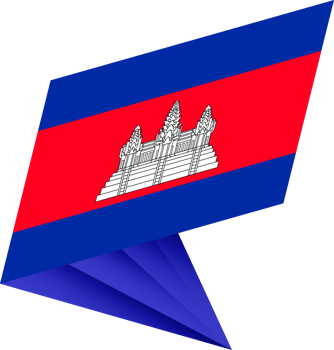 Flag of Cambodia, modern pin flag png