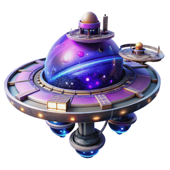 elegant classic A futuristic space station orbiting a vibrant nebula, lit by the intense glow of nearby stars, space opera art style premium png