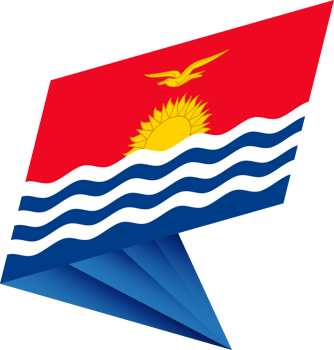 Flag of Kiribati, modern pin flag png