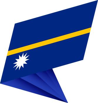 Flag of Nauru, modern pin flag png