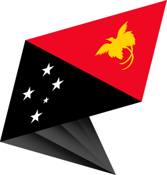 Flag of Papua New Guinea, modern pin flag png