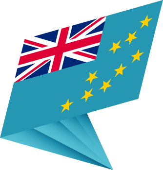 Flag of Tuvalu, modern pin flag png