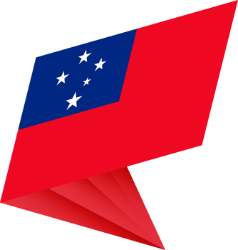 Flag of Samoa, modern pin flag png