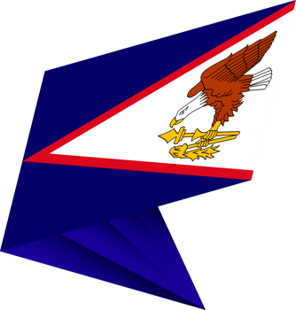 Flag of American Samoa, modern pin flag png