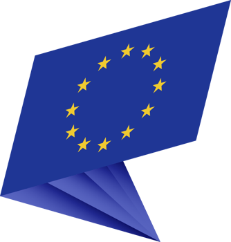 Flag of European Union, modern pin flag png