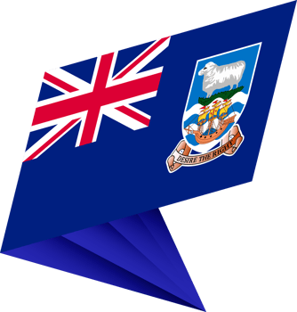 Flag of Falkland Islands, modern pin flag png