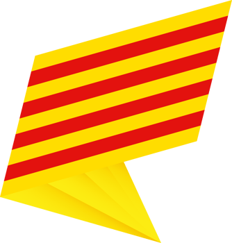 Flag of Catalonia, modern pin flag png