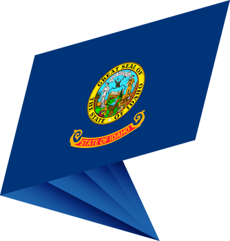 Flag of Idaho, modern pin flag png