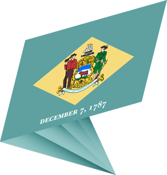 Flag of Delaware, modern pin flag png