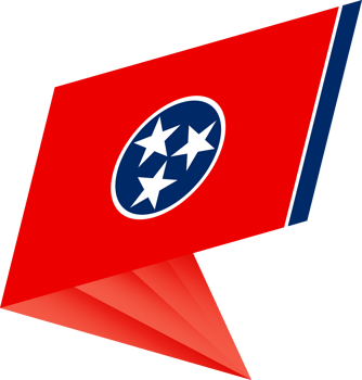 Flag of Tennessee, modern pin flag png
