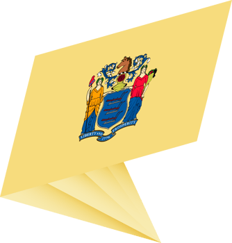 Flag of New Jersey, modern pin flag png